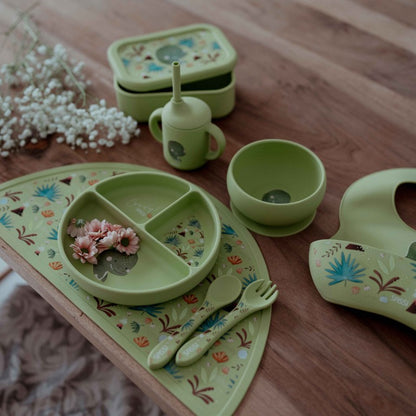 Cubiertos de silicona - Cracky el Dinosaurio