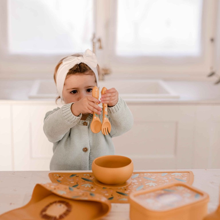 Cubiertos de silicona - Chompy el León