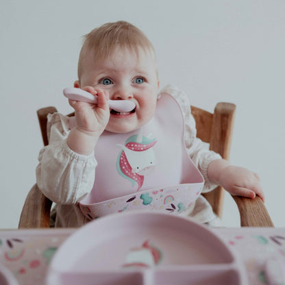 Cubiertos de silicona - Sparkly el Unicornio