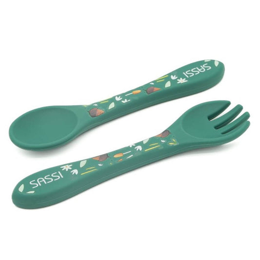 Cubiertos de silicona - Crunchy el Zorro