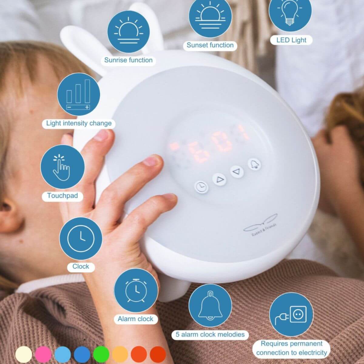 Despertador Conejo Blanco - imagen 4