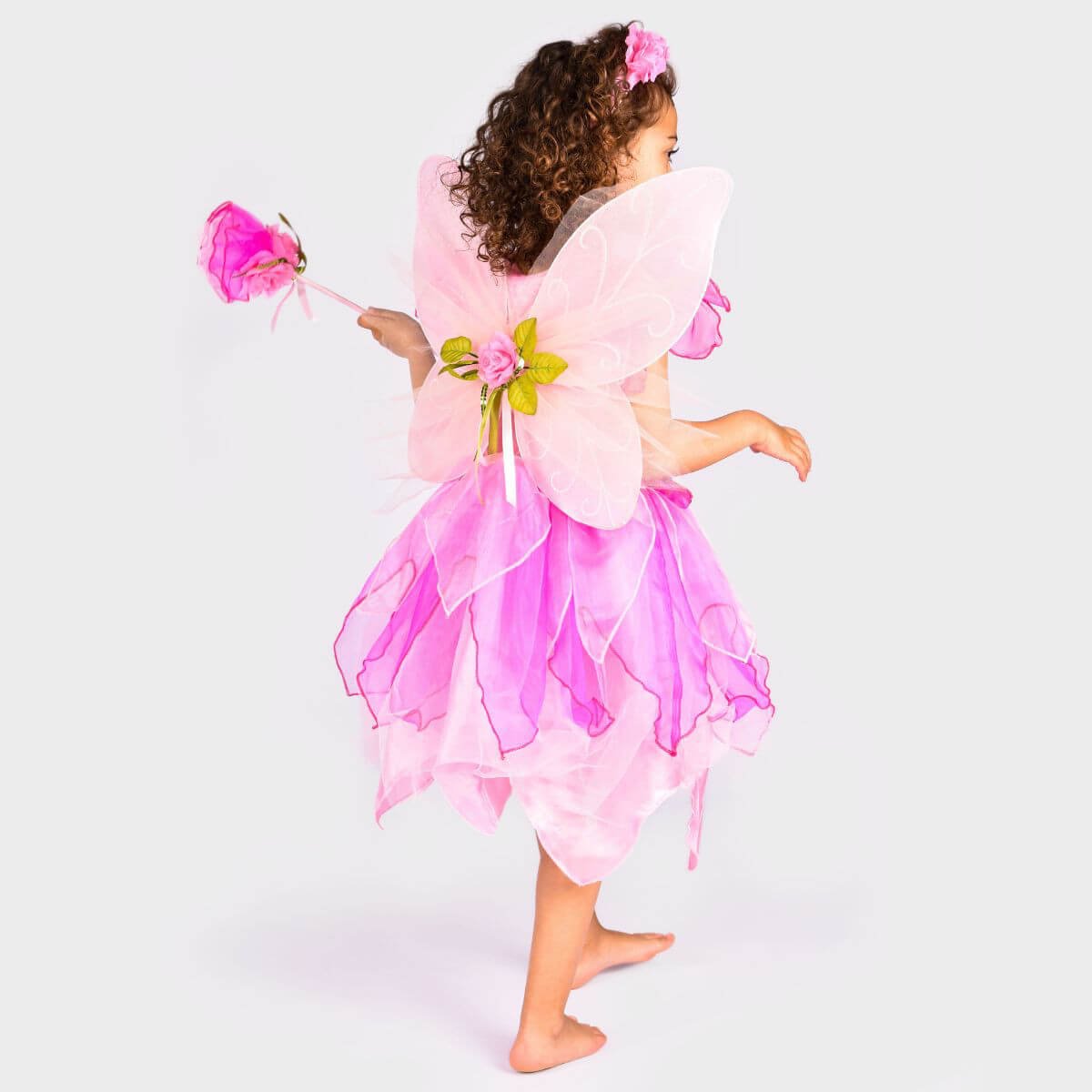 Disfressa Fada Rosa amb Ales, Diadema i Vareta