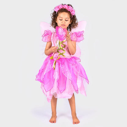 Disfressa Fada Rosa amb Ales, Diadema i Vareta