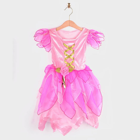 Disfraz Hada Rosa con Alas, Diadema y Varita