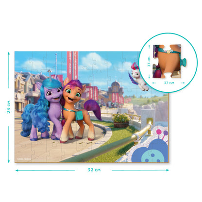 Medidas del puzzle My Little Pony Felicidad (60 piezas) de Dodo