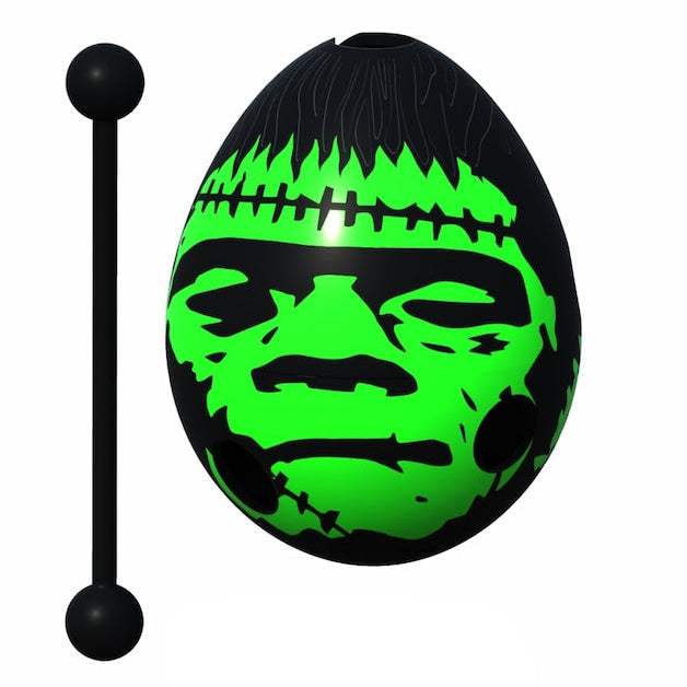 Detalle de las piezas del Packaging del Juego de ingenio con laberinto oculto Smart Egg Frankenstein