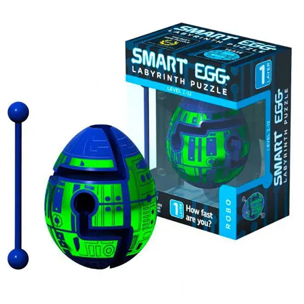 Detalle del packaging del Juego de Laberinto Smart Egg Robot