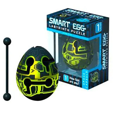 Detalle del packaging del Huevo laberinto Smart Egg modelo Cápsula con varita