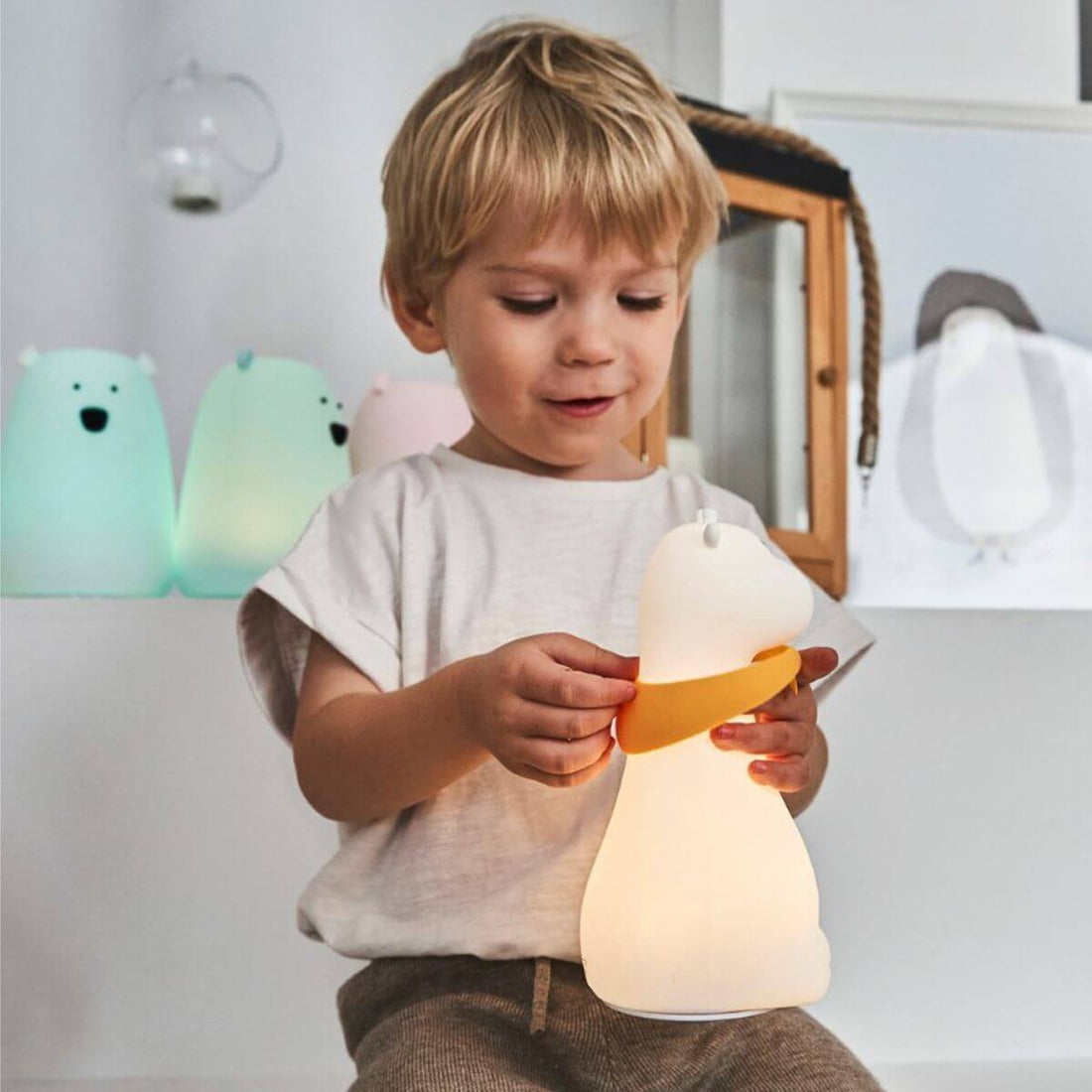 Llum de silicona Girafa amb 3 bufandes