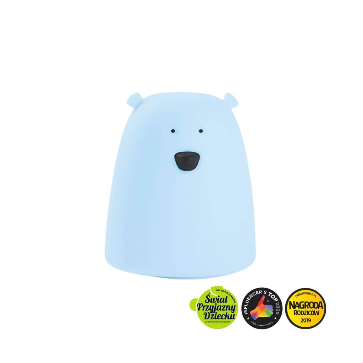 Lámpara de silicona Oso Azul Pequeño