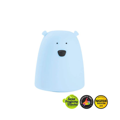 Lámpara de silicona Oso Azul Pequeño
