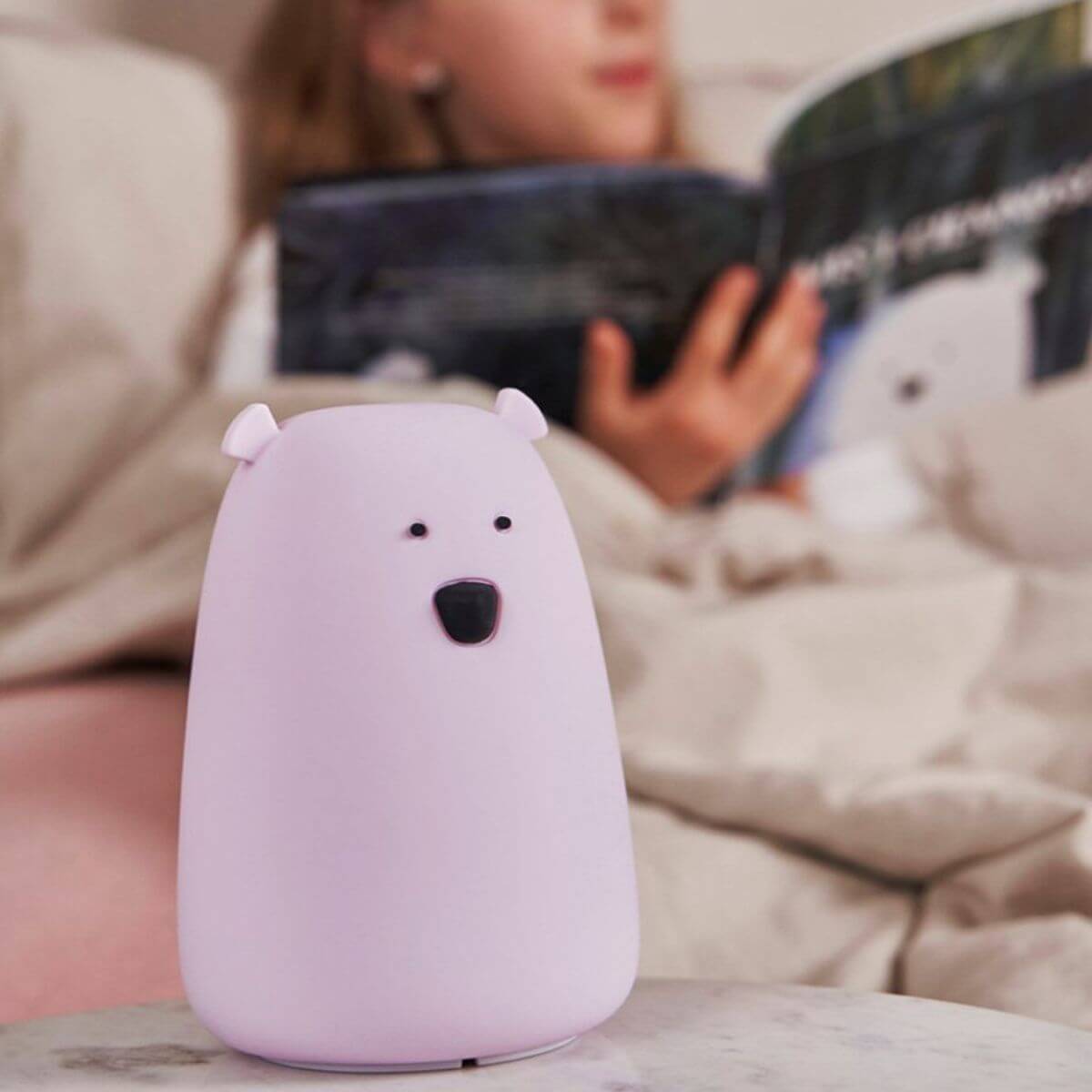 Llum de silicona Ós Lavanda