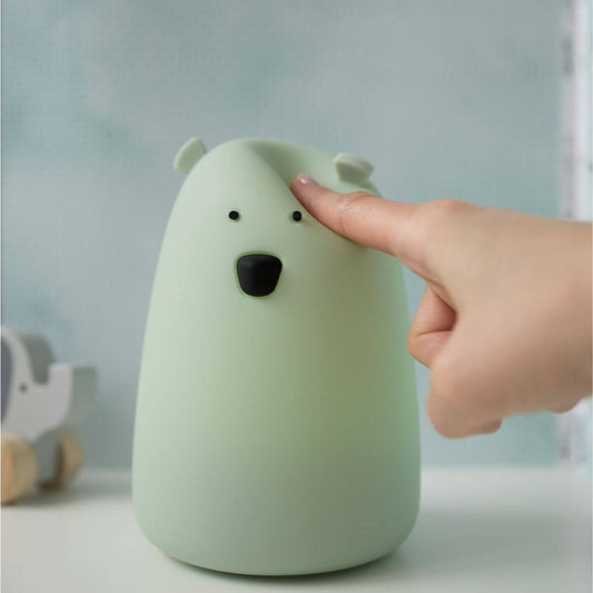 Lámpara de silicona Oso Verde Salvia