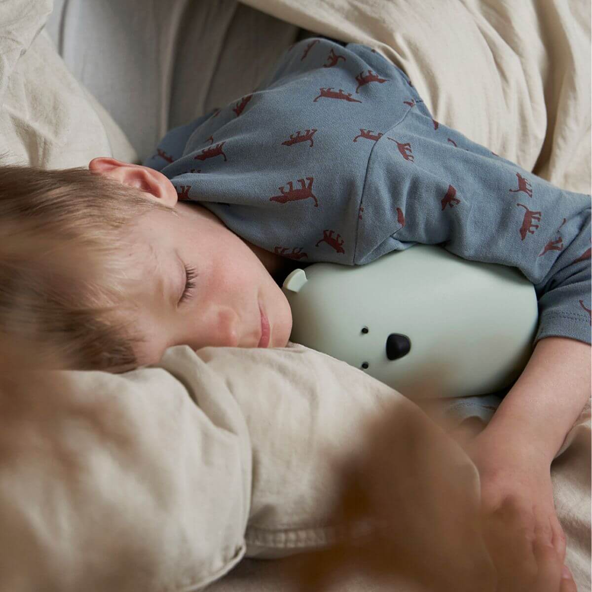 Lámpara de silicona Oso Verde Salvia