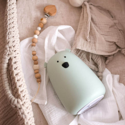 Lámpara de silicona Oso Verde Salvia