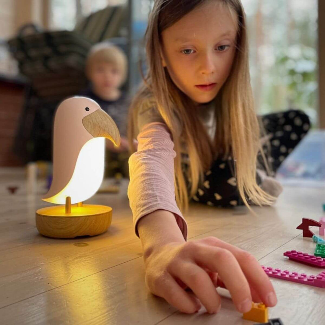 Llum Ocell Rosa amb altaveu