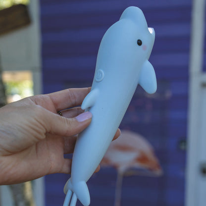 Linterna infantil de silicona Delfín Bubbly