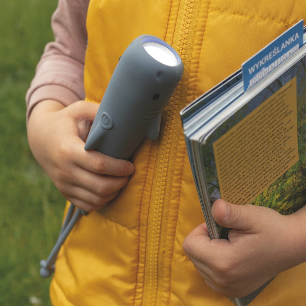Linterna infantil de silicona tiburón Sharky