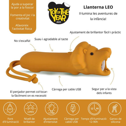 Linterna infantil de silicona Leo