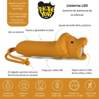 Linterna infantil de silicona Leo