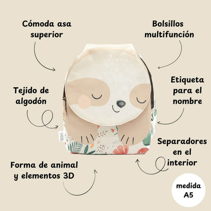 Mini Mochila Infantil - Gnawy el Perezoso