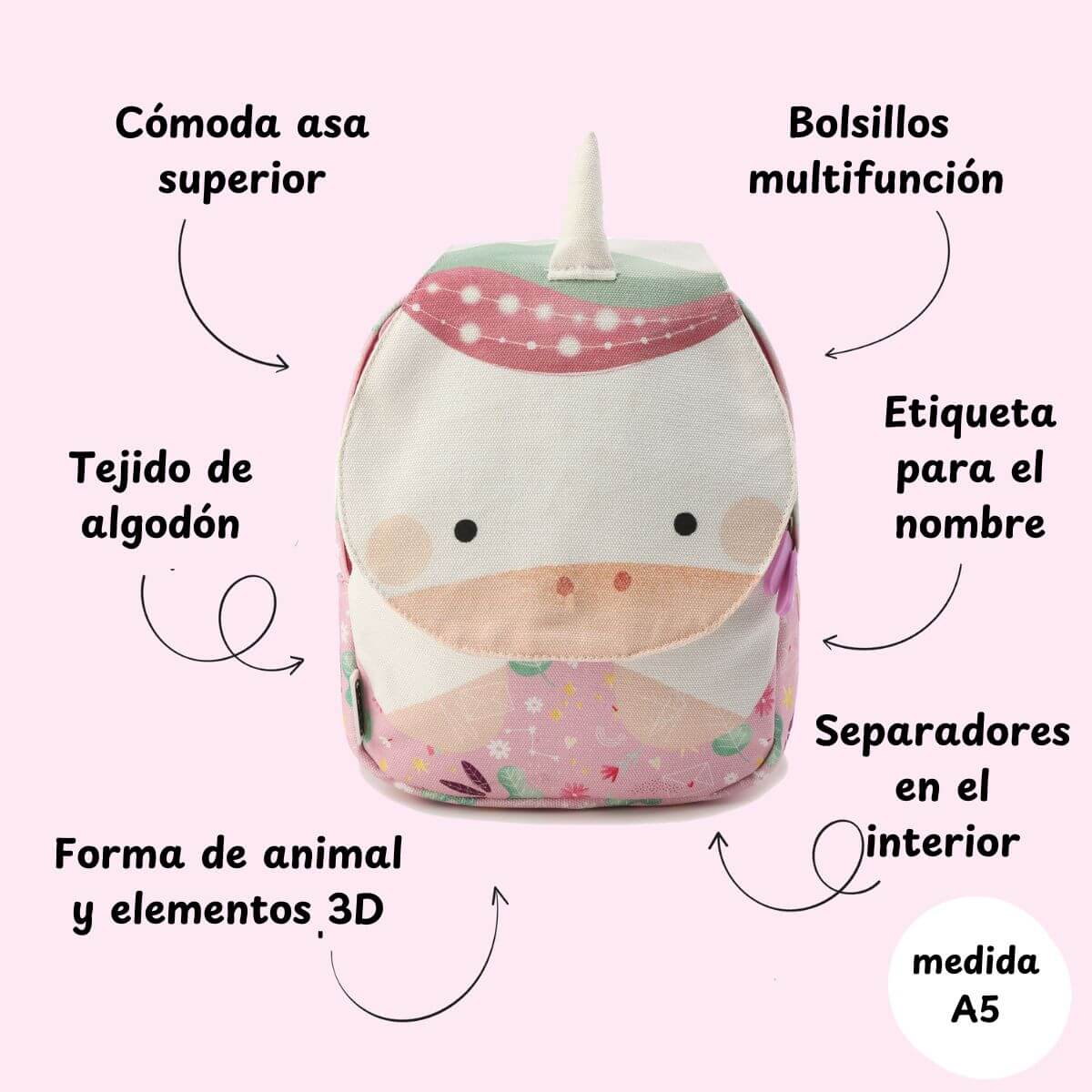 Mini Motxilla Infantil Unicorn