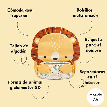 Mochila Infantil A4 - Chompy el León