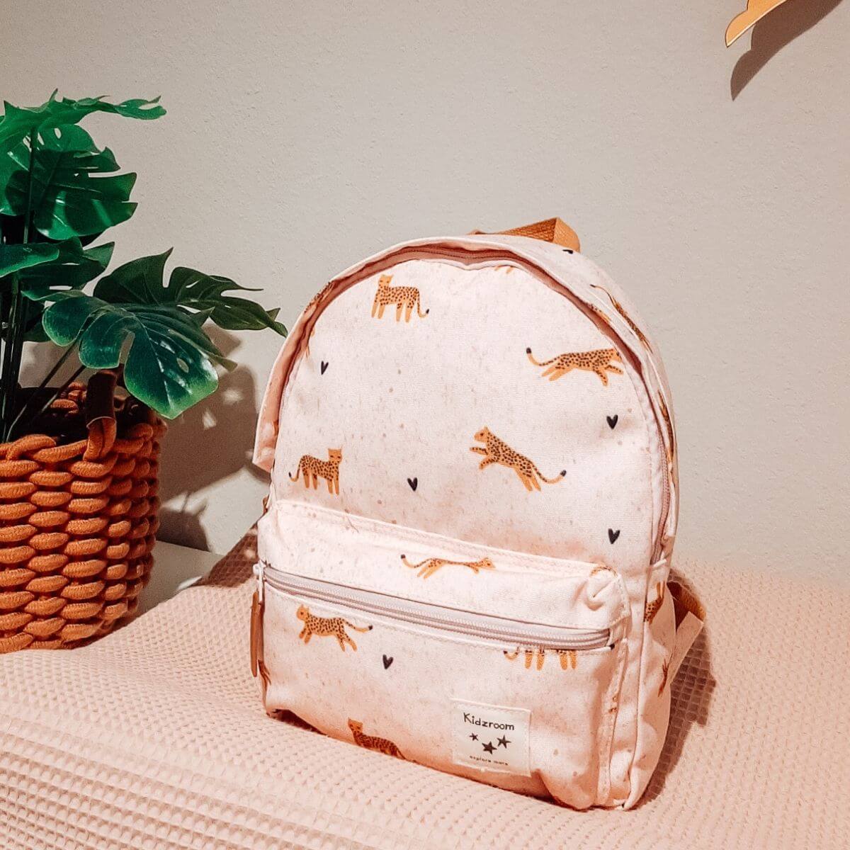 Mochila infantil Leopardos rosa