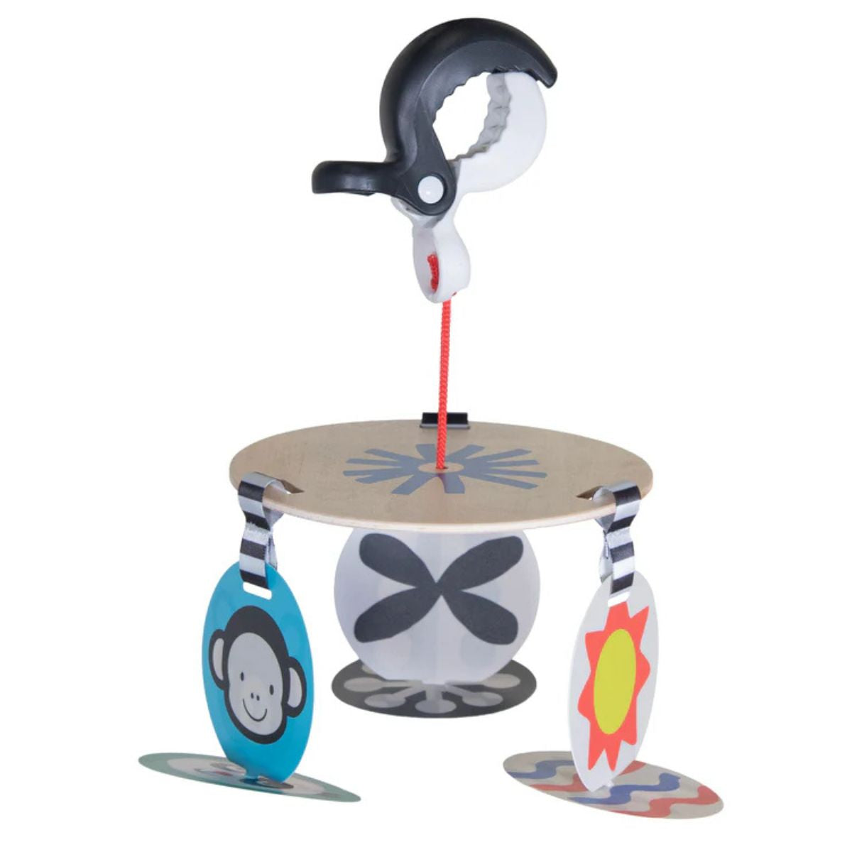 Móvil de estimulación visual de alto contrasto Wimmer de la marca Manhattan Toy para bebés
