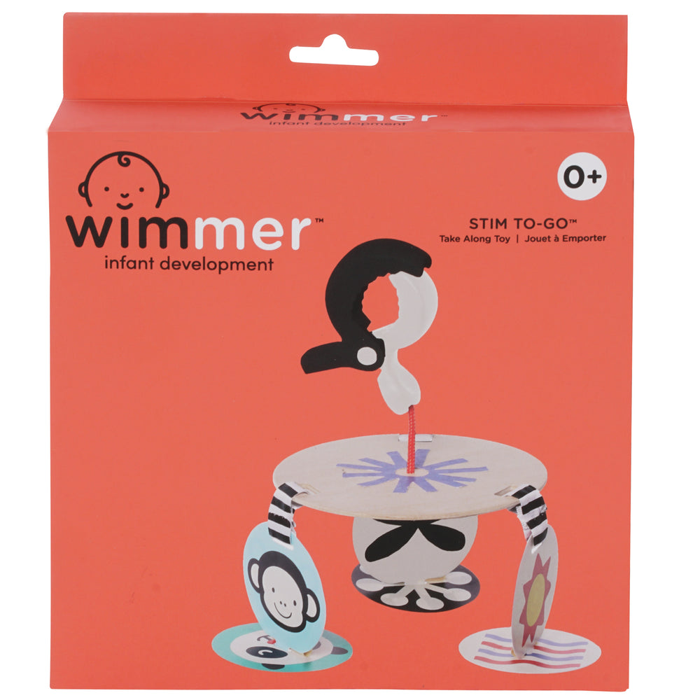 Caja del Móvil de estimulación visual de alto contrasto Wimmer de la marca Manhattan Toy para bebés