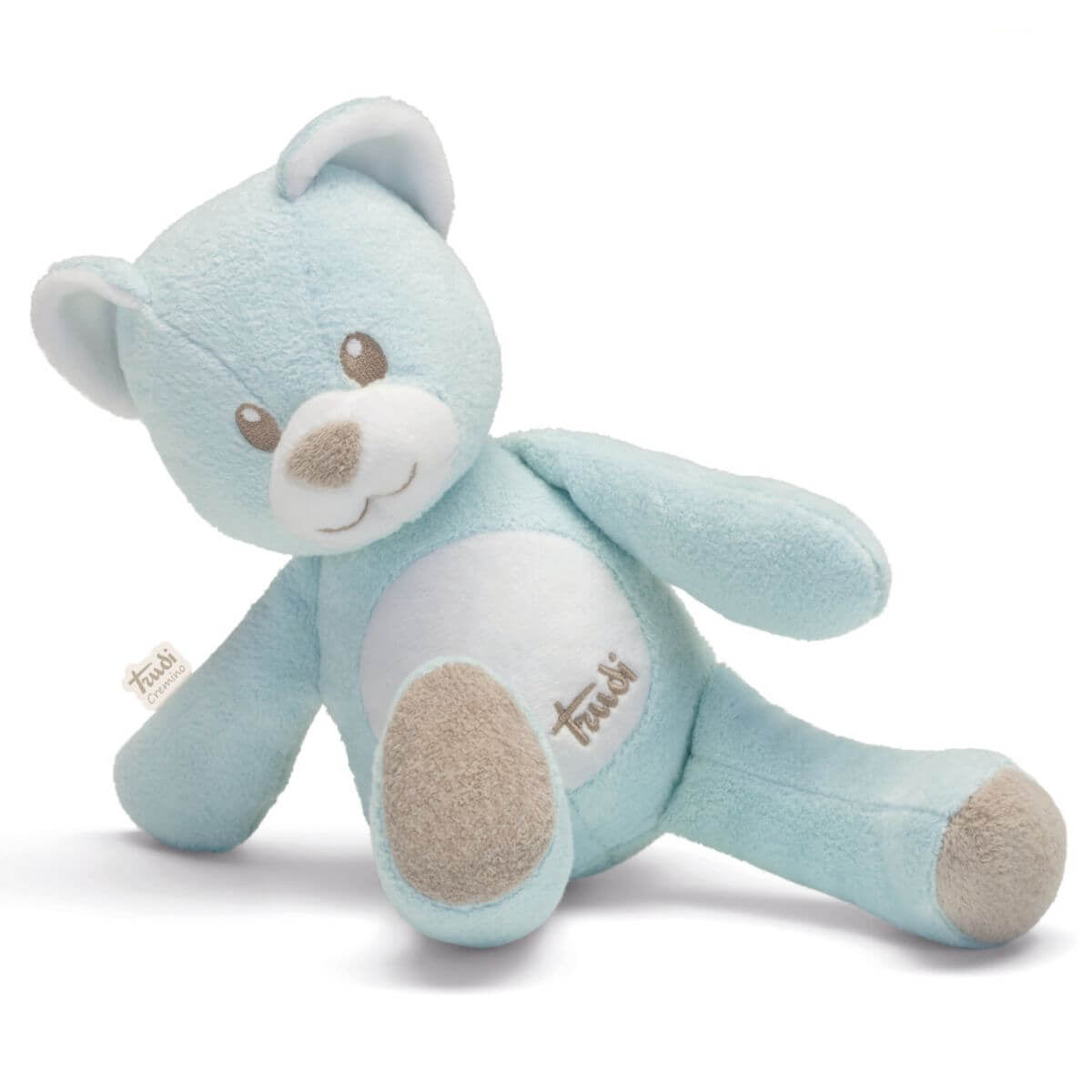 Osito de peluche de color azul para bebés recién nacidos de la marca italiana Trudi, talla M
