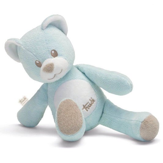 Osito de peluche de color azul para bebés recién nacidos de la marca italiana Trudi, talla M