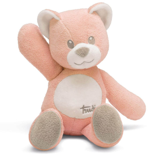 Oso de peluche de color rosa de talla M para bebés recién nacidos de la marca italiana Trudi