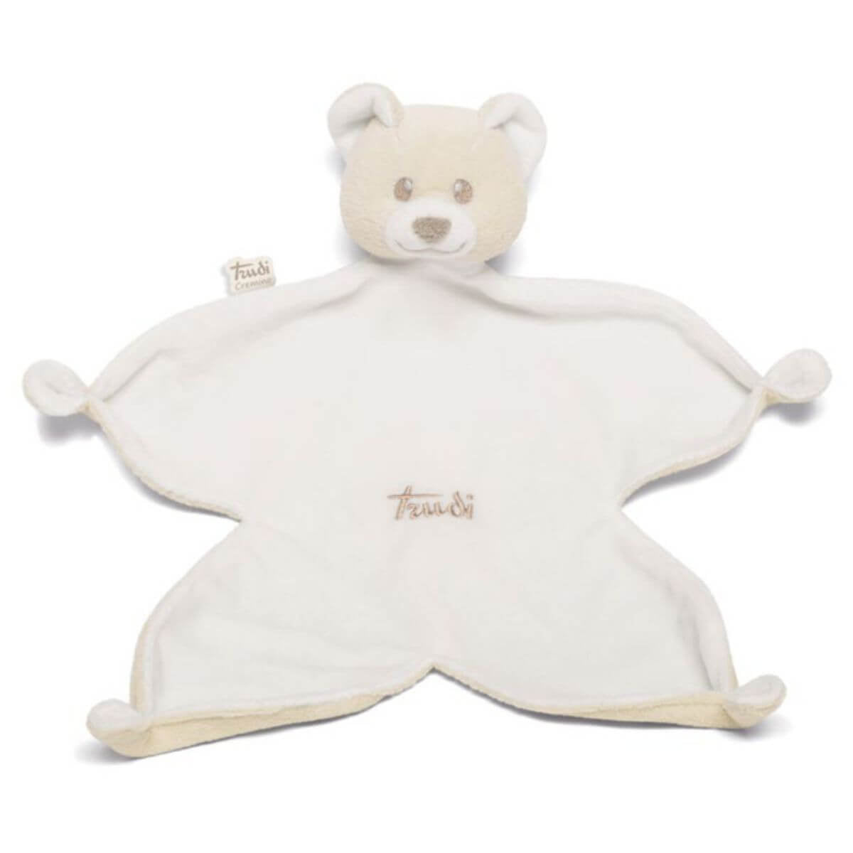 Doudou oso de color marfil para bebés recién nacidos de la marca italiana Trudi