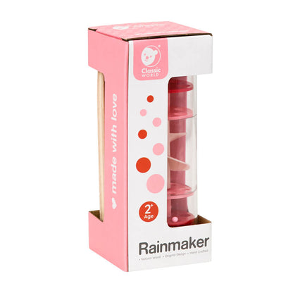 caja del palo de lluvia infantil rojo 