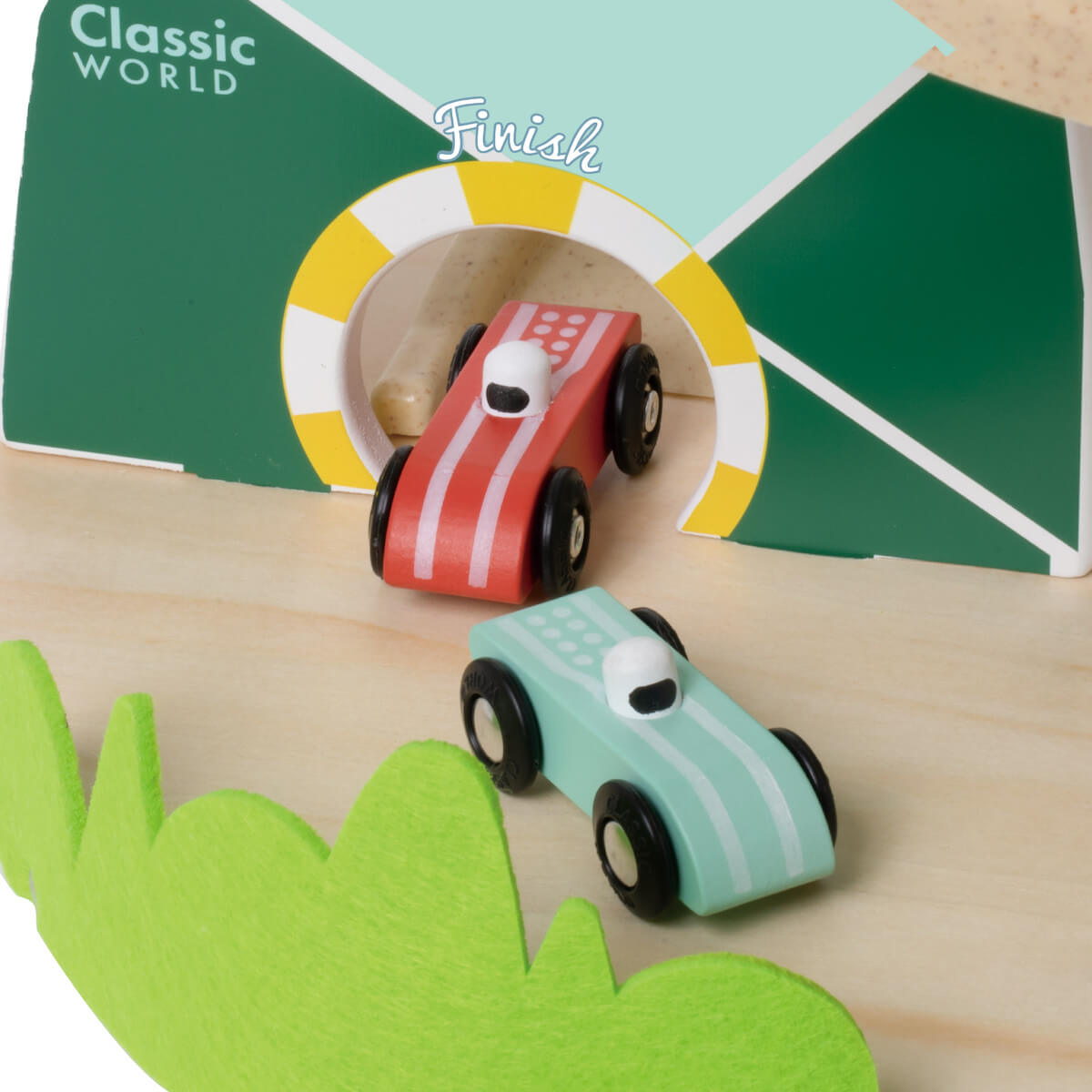 detalle zona de llegada Meta de la rampa de coches Mountain Race Classic World