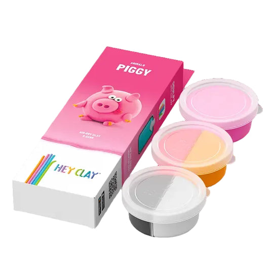 Plastilina interactiva Cerdito (3 botes)