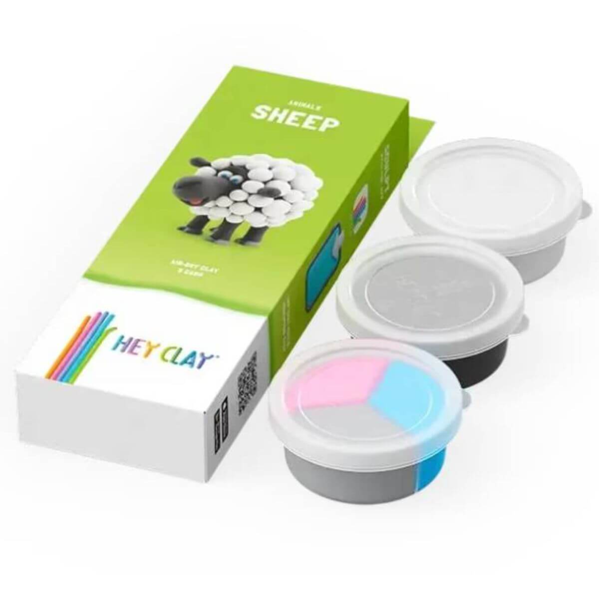 botes de plastilina interactiva oveja hey clay