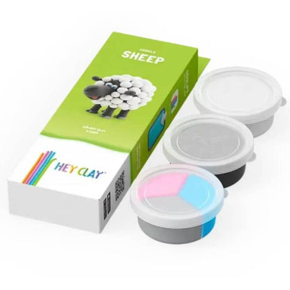 botes de plastilina interactiva oveja hey clay