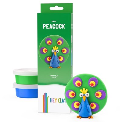 plastilina interactiva hey clay pavo real con app de video tutoriales gratis