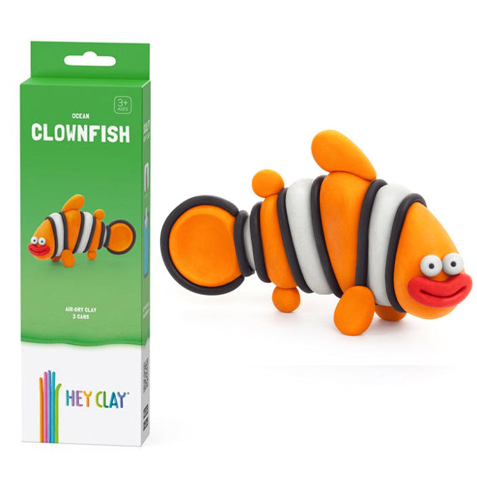 plastilina interactiva pez payaso hey clay con app de vídeo-tutoriales gratis