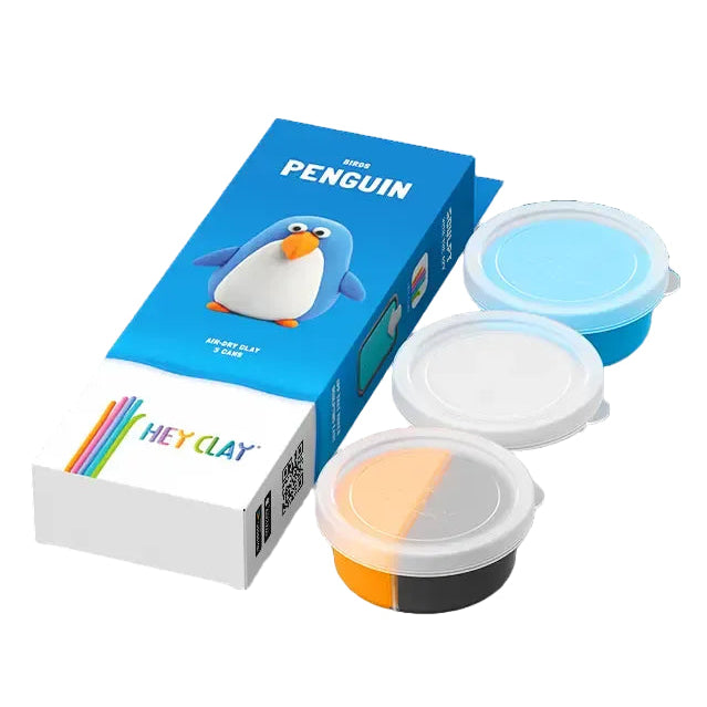 Plastilina interactiva Pingüino (3 botes)
