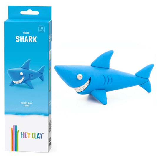 Plastilina interactiva Hey Clay Tiburón con app de vídeo-tutoriales paso a paso
