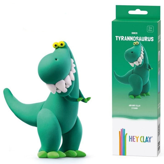 figura de plastiliina interactiva tyrannosaurus de hey clay para niños a partir de 3 años