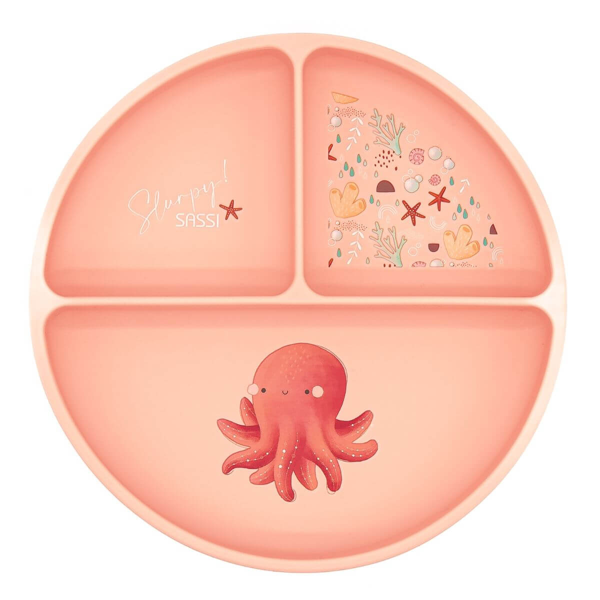 Plato de silicona - Slurpy el Pulpo