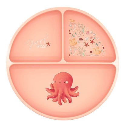 Plato de silicona - Slurpy el Pulpo