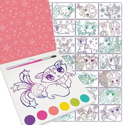 Detalle de los 20 diseños de criaturas del set de postales Nebulous Stars Mascotas