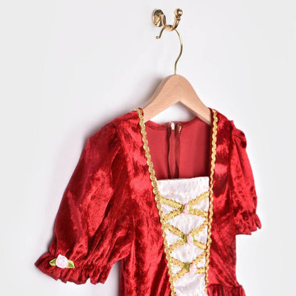 Disfraz Princesa Rojo Terciopelo