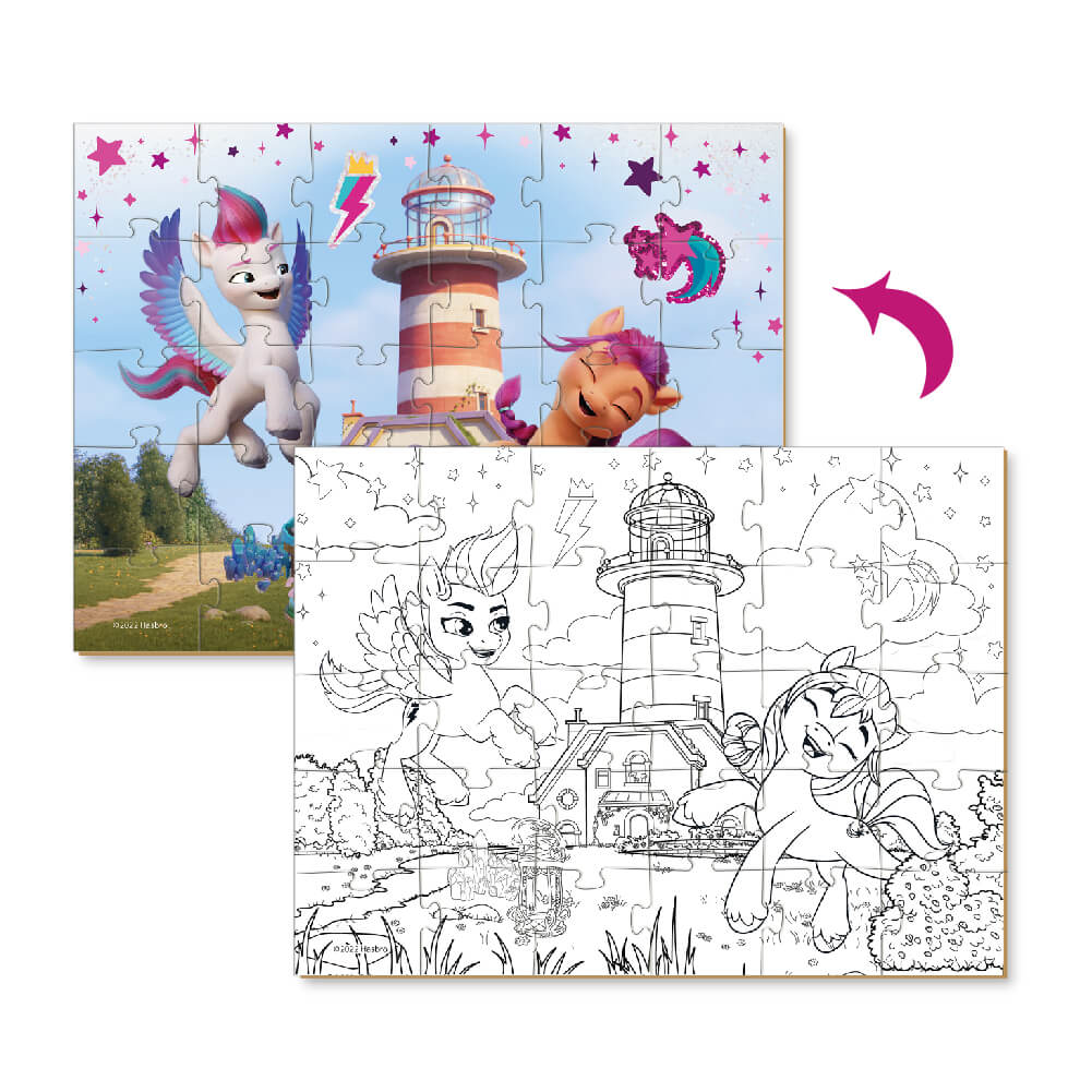 Dos caras del Puzzle para colorear My Little Pony Faro (30 piezas) de Dodo