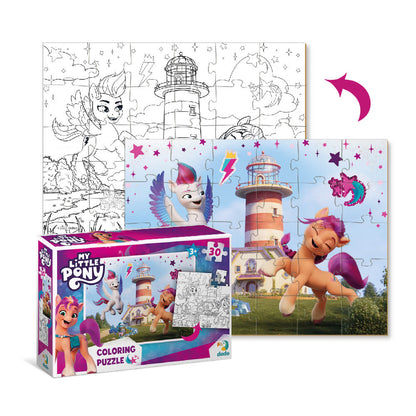 Detalle del Puzzle para colorear My Little Pony Faro (30 piezas) de Dodo para niños a partir de 3 años